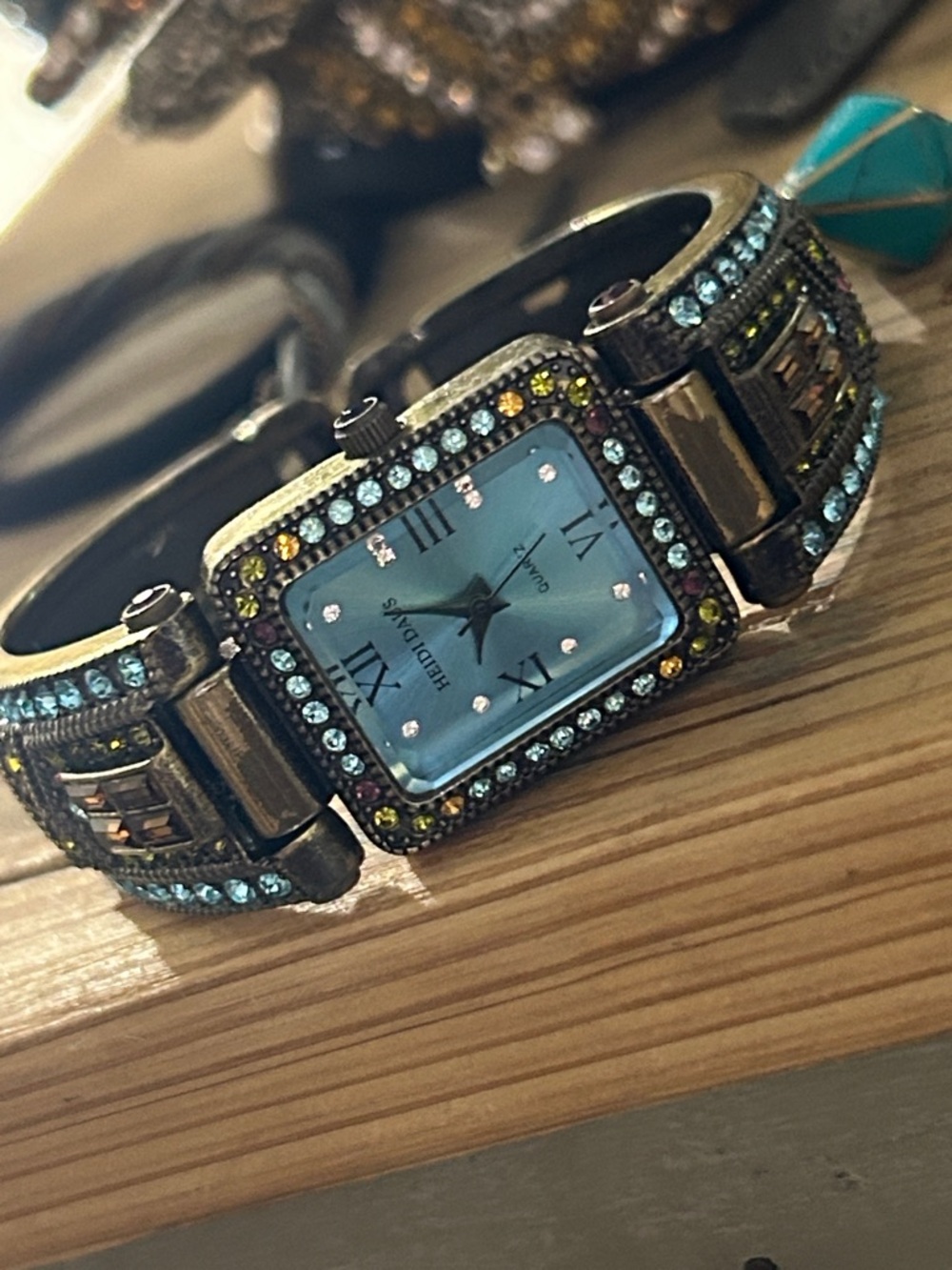 Heidi Daus Blue Bling Watch